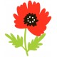 Sticker coquelicot deco enfant