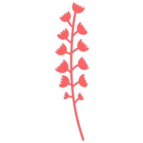 Sticker coquelicot fleur deco enfant
