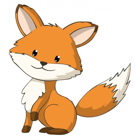 Sticker renard font calins