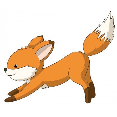 Sticker renard ecoute