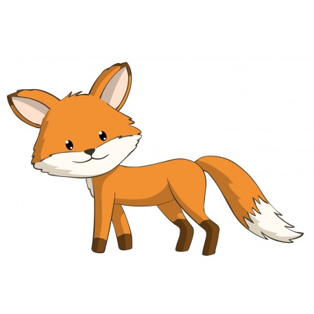 Sticker renard saute