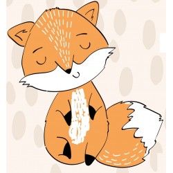 Sticker petit renard mimi