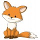 Sticker renard attend