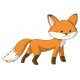 Sticker renard timide
