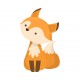 Sticker renard s'enfuie