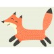 Sticker renard fier
