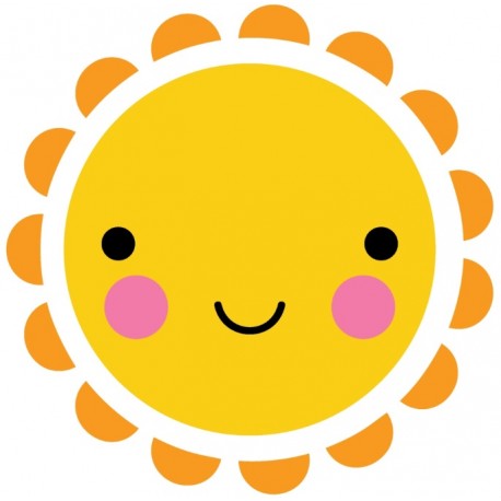 Sticker soleil déco bebe