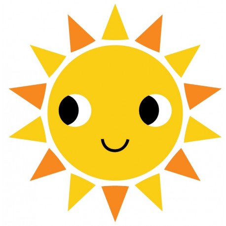 Sticker soleil déco bebe