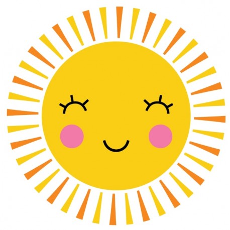 Sticker soleil piquant
