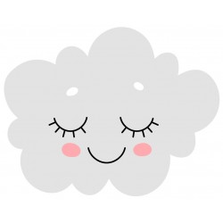 Sticker bonhomme lune s'endort