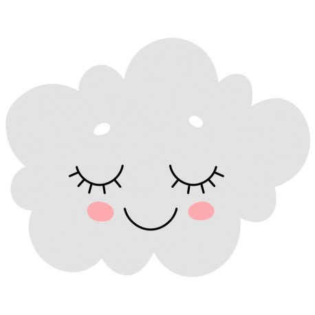 Sticker bonhomme lune s'endort