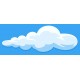 Sticker jolie nuage ciel