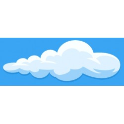 Sticker jolie nuage ciel