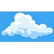 Sticker jolie nuage long