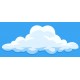 Sticker jolie nuage gros