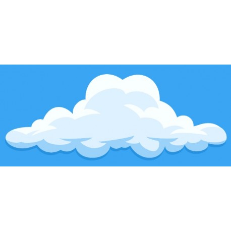 Sticker jolie nuage gros
