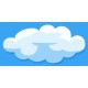 Sticker jolie nuage forme 2