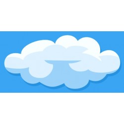 Sticker jolie nuage forme 2