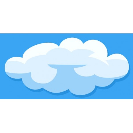 Sticker jolie nuage forme 2