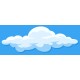 Sticker nuage forme simple