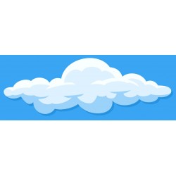 Sticker nuage forme simple