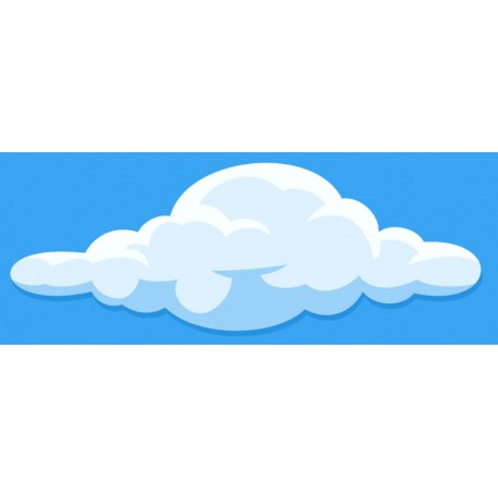 Sticker nuage forme simple