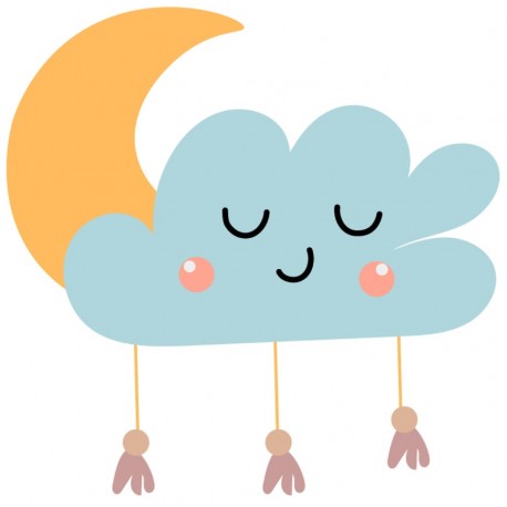 Sticker planete deco bebe