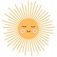 Sticker lune ronfle