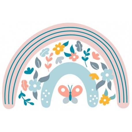 Sticker arc en ciel en sommeil
