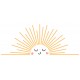 Sticker nuage pleur coeur