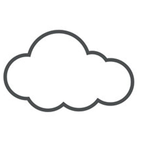 Sticker mural nuage