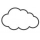 Sticker mural nuage