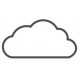 Sticker mural nuage