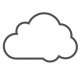 Sticker mural nuage