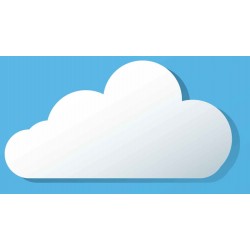 Sticker nuage ciel deco