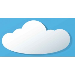 Sticker nuage ciel deco