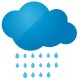 Sticker nuage tombe neige