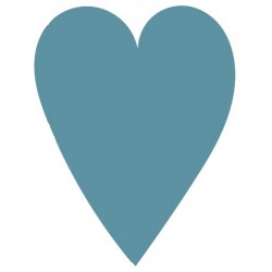 Sticker coeur bleu