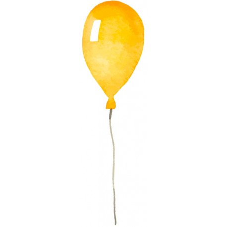 Sticker ballon moutarde