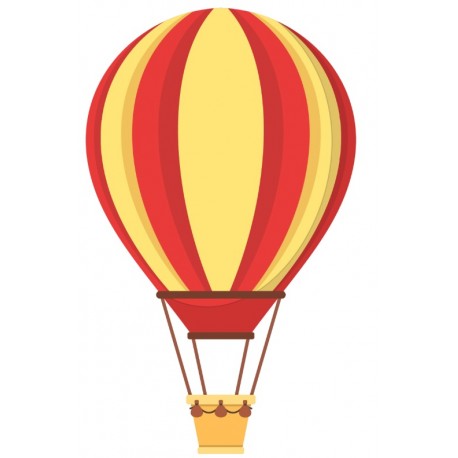 Sticker ballon rose pastel