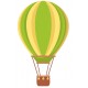 Sticker ballon montgolfiere