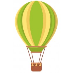 Sticker ballon montgolfiere