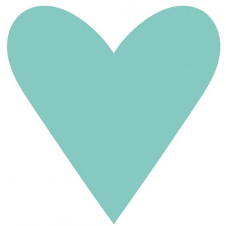 Sticker coeur clair