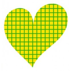 Sticker coeur violet