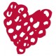 Sticker coeur fleche