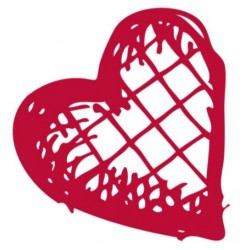 Sticker coeur aquarelle