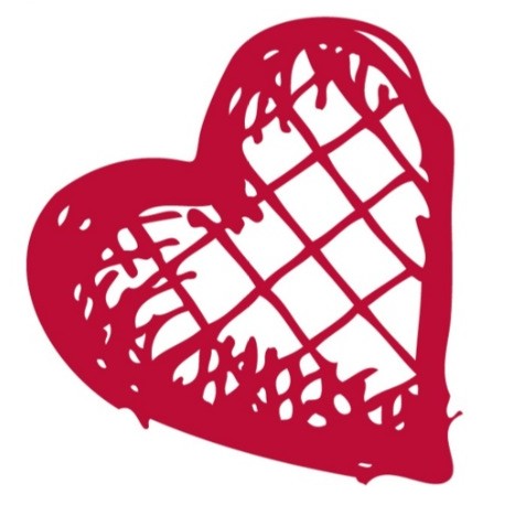 Sticker coeur aquarelle