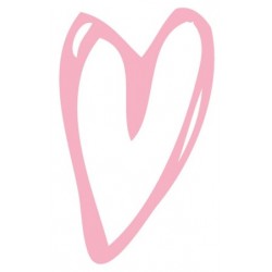 Sticker coeur gribouilli