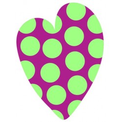 Sticker coeur forme carre