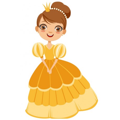 Sticker princesse blonde